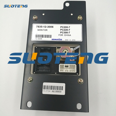 7835-12-3006 PC200-7 PC300-7 এক্সকাভেটর 7835123006 এর জন্য এক্সক্যাভেটর ডিসপ্লে প্যানেল